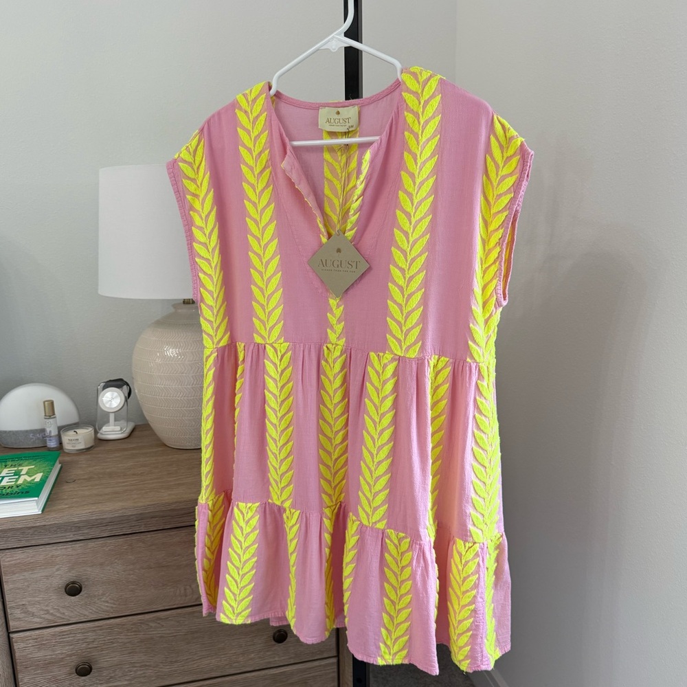 August Resort Wear Zakar Pink Dress Size S/M